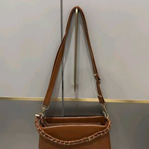 TAN HANDBAG