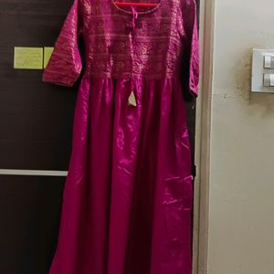 Aurelia Pink Beutiful Silk Kurta