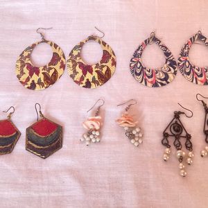 Set Of 5 Earrings