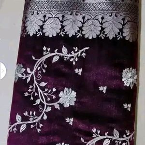 💓🔥New Banarashi Silk Saree  💜 💓