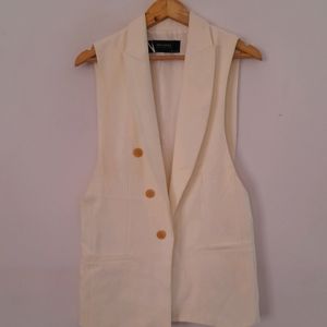 Cream Color Overcoat (Women's)