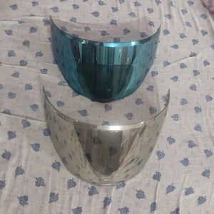 Visor Combo Blue And Silver