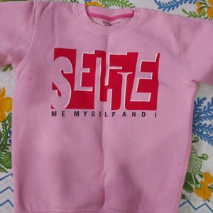 Girls Woollen Sweatshirt(4-6year Old)