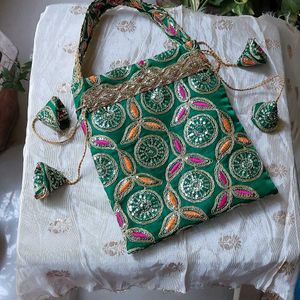 Royal Green Batuva Bag