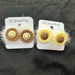 Sunflowers Earrings For Kids