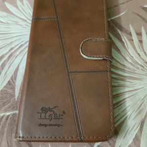 Vivo Y100 5G Flip Cover Leather Finish