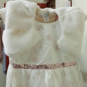 Beautiful Doll Frock With Coat - FOREIGN DRESS