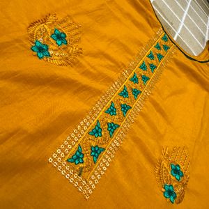 New Embroidered Suit With Designer Sleeves