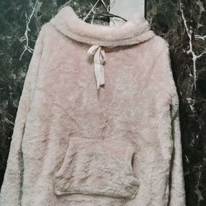 Women  Comfy Fuzzy High Neck Sweatshirt