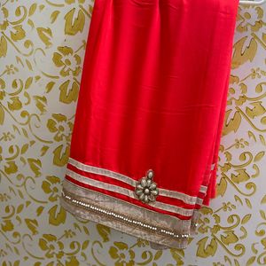 Red Saree