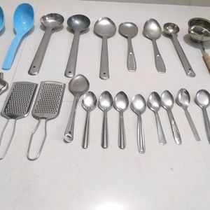 kitchen spoon combo steel, sanshi,taveto