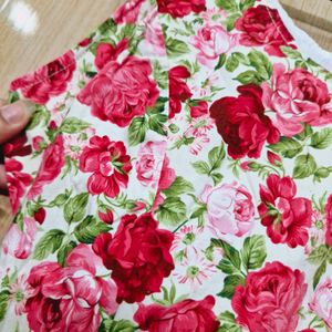 Flower Print Cotton Dress (Women's)