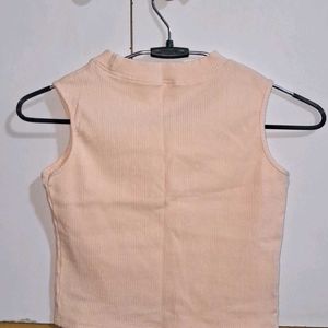 Peach Crop Top