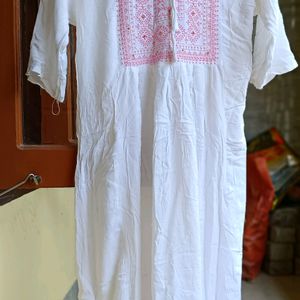 White Cotton Kurta