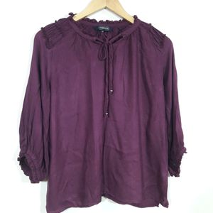 CHEROKEE Brand Women Dark Purple Top