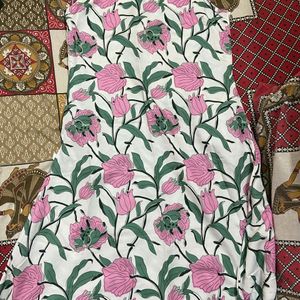 Greciilooks Pink Green Kurta Set