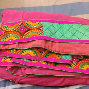 Multicolored Saree With Blouse