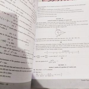 Maths Sample Paper Class 10th