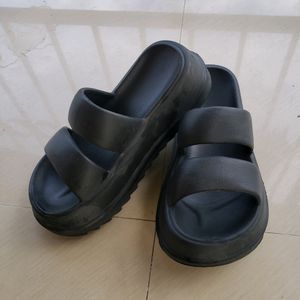 Super Lightweight Black Platform Sandal