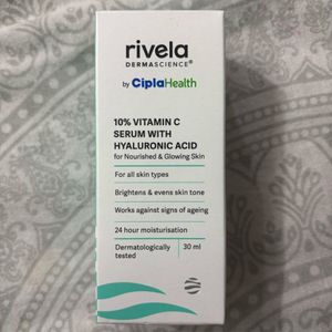 Rivela 10% vitamin C serum with hyaluronic acid