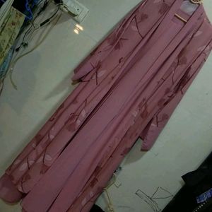 Light Soft Material 3 Pc Abaya