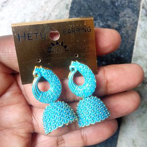 Peacock Degin Earring