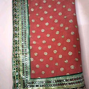 Saree With Allover Work