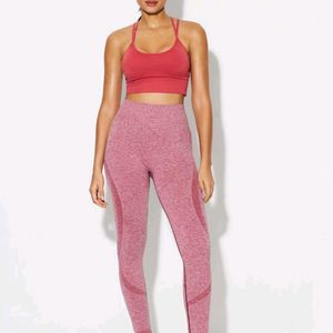 SAVANA pink Seamless Gym Tights Without Tag