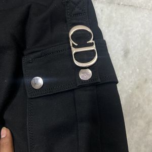 Women Black Stylish Pants Like Joggers