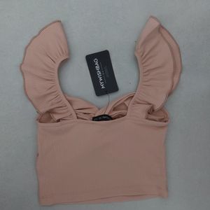 Twist Ruffle Crop Top