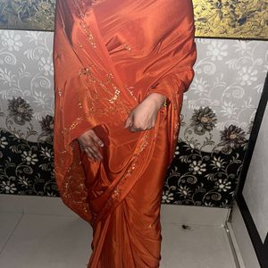 crepe saree with blouse