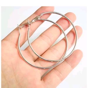 Silver Hoop Earrings