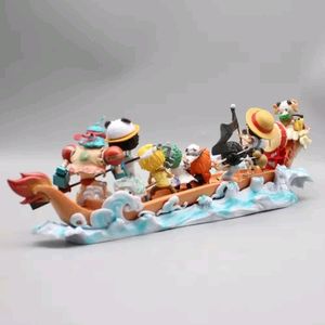 The Straw Hat Pirates Bust Dragon Boat Scene