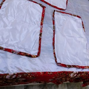 Satin Fabric Double Bed Sheet