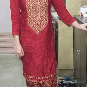 Maroon Salwar Suit With Dupatta