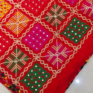 Phulkari With Mirror Work