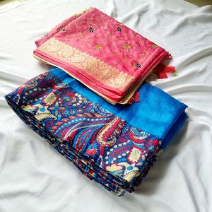 Gorgeous Silk Saree Set Of 2