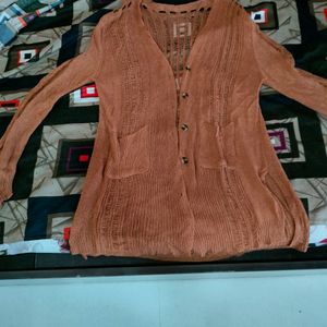 Woolen Brown Shrug