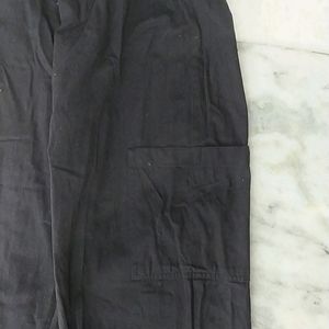 Black Cargo Joggers