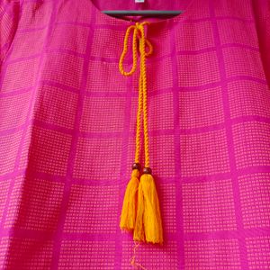 New Woven Kurta Set With Pant