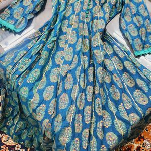 Anarkali Frock Plazo Duppata