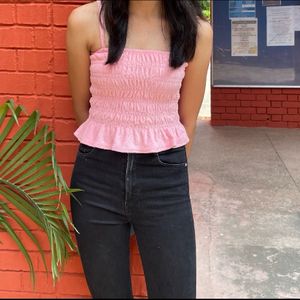 H&M Pink Terry Top