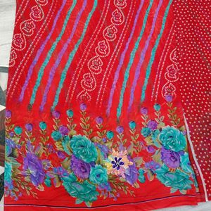 Premium Quality Bandhani Print New Saree