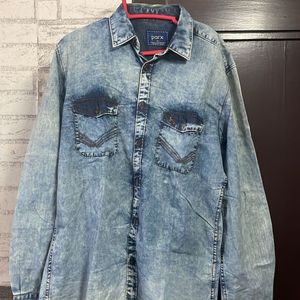 Parx Originals Blue Denim Design Shirt