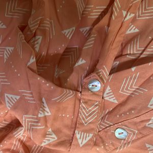 Peach Colour Cotton Kurta…