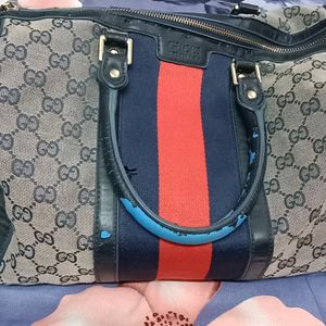 Gucci Vitage GG Canvas  Handle bag