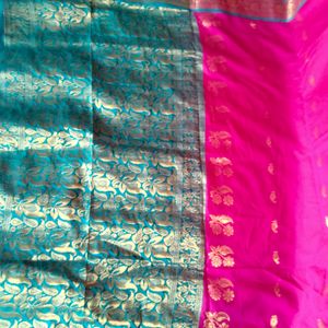 Gadhval Cotten Silk Blend Saree