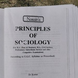 Narains Sociology Book For BA