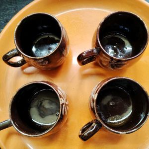 Ceramic Tea Cups Set Of 4