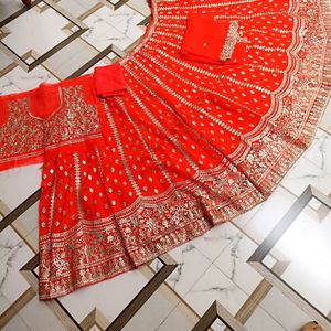 FULL EMBROIDERY LEHNGA CHOLI SET 🎉